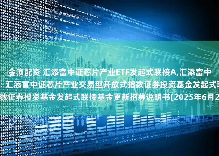 金顶配资 汇添富中证芯片产业ETF发起式联接A,汇添富中证芯片产业ETF发起式联接C: 汇添富中证芯片产业交易型开放式指数证券投资基金发起式联接基金更新招募说明书(2025年6月20日更新)