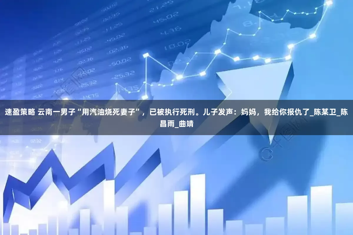 速盈策略 云南一男子“用汽油烧死妻子”，已被执行死刑。儿子发声：妈妈，我给你报仇了_陈某卫_陈昌雨_曲靖